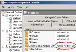 Block Users Seeing Exchange 2010 Global Address List (GAL) – Applies to Exchange 2007 Also