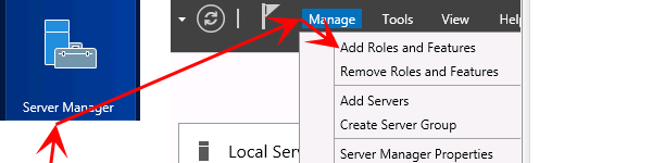 add roles and features server 2012
