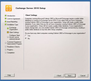 How to install exchange 2010