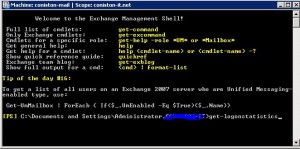 get logon statistics for exchange