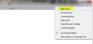 ie9 and 10 select menu bar