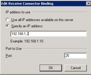 set ip address of relay server