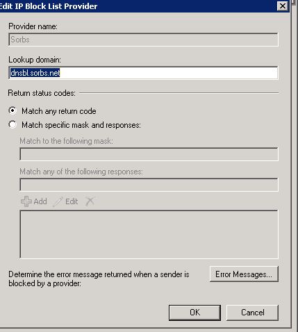 ip block list exchange 2010