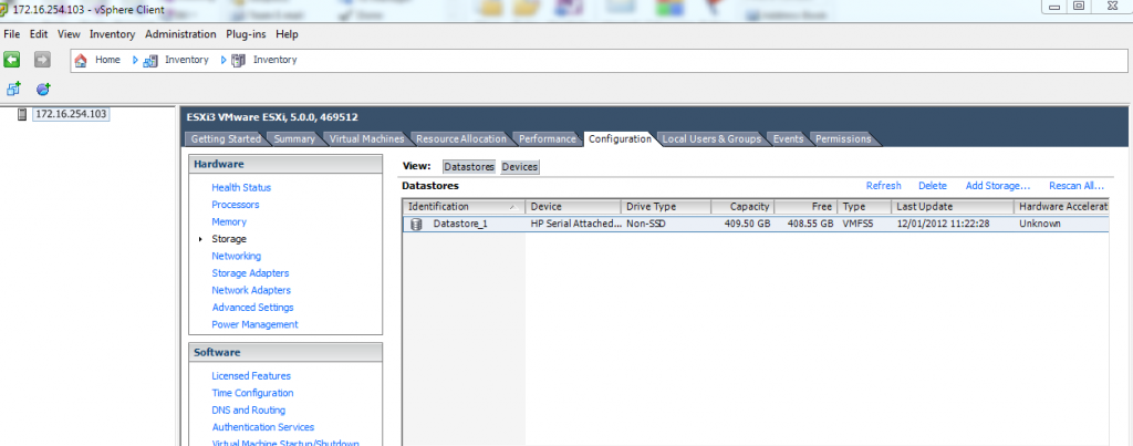 Vsphere 5 console