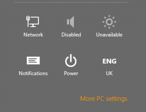 windows 8 more settings control panel