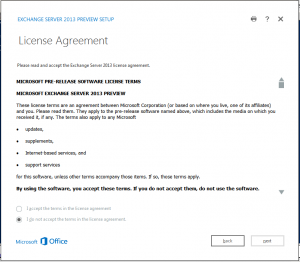 exchange 2013 license screen