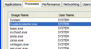 Faulting application name TrustedInstaller.exe version: 6.1 Server 2008r2 and Windows 7