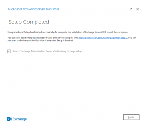 exchange 2013 installed