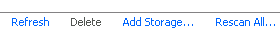 refresh vmware storage