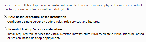 server 2012 role based server