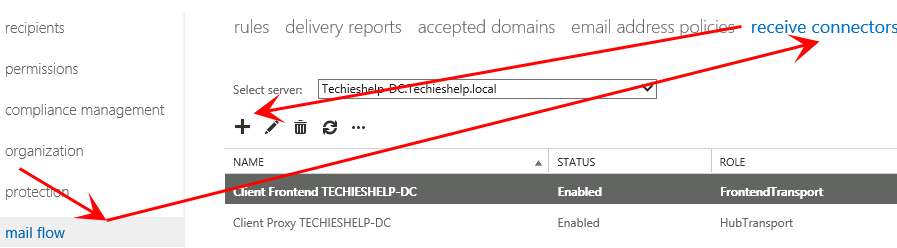 Create receive connector to relay email