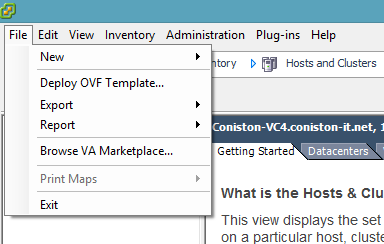 Deploy OVF template  treend deep security