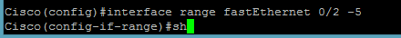 cisco shut down multiple ports