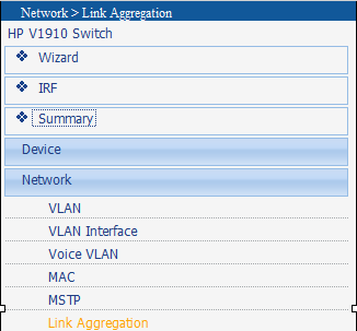 V series link aggregation