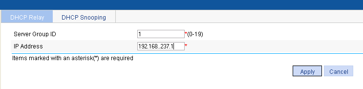 setup DHCP help HP V1910