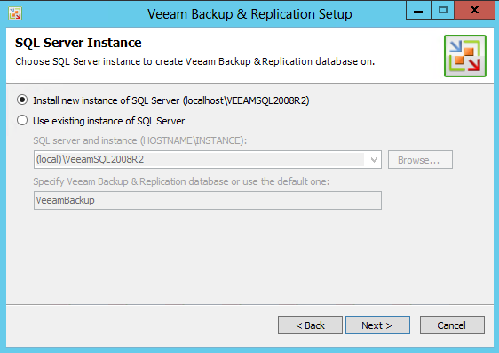 Veeam 7 SQL