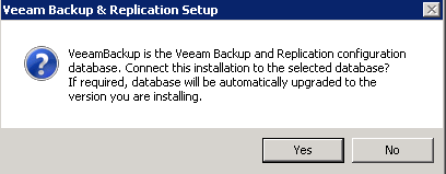 update veeam DB