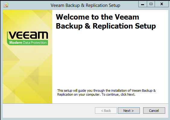 veeam 7 welcome screen