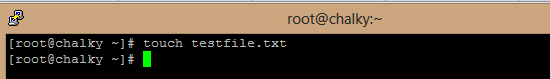 create a file in linux