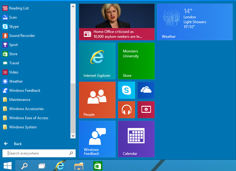 Windows 10 add appliation to start menu guide