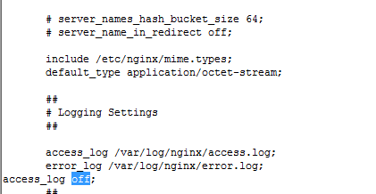 enable access logs nginx