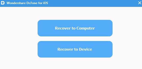 recover to device or computer