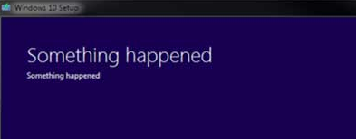Windows 10 something happenend