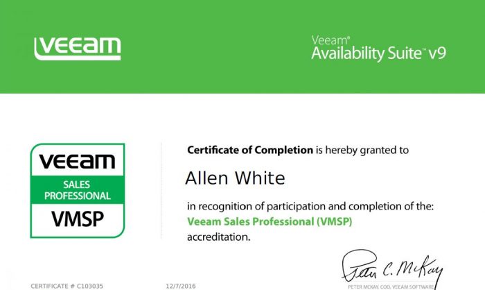 veeam vsp